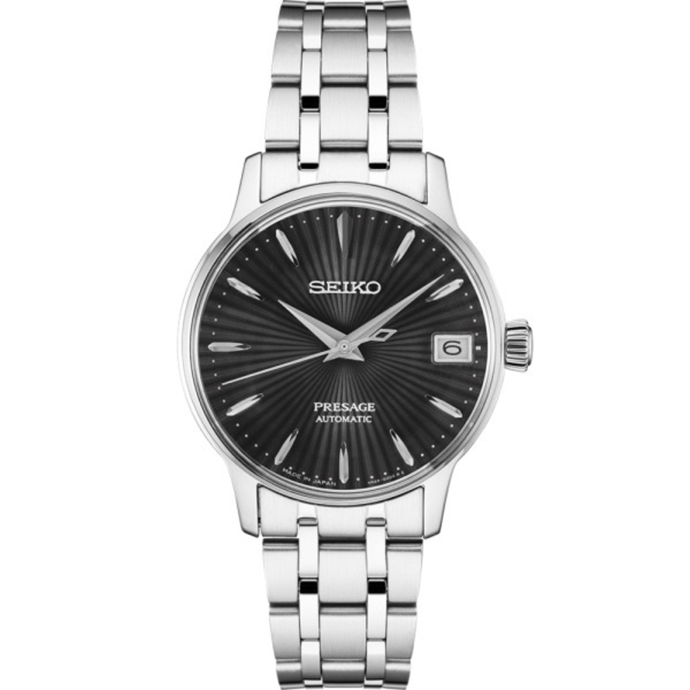 Seiko Presage Automatic SRP837 Black Sunray Dial Stainless Steel Watch Men's NEW